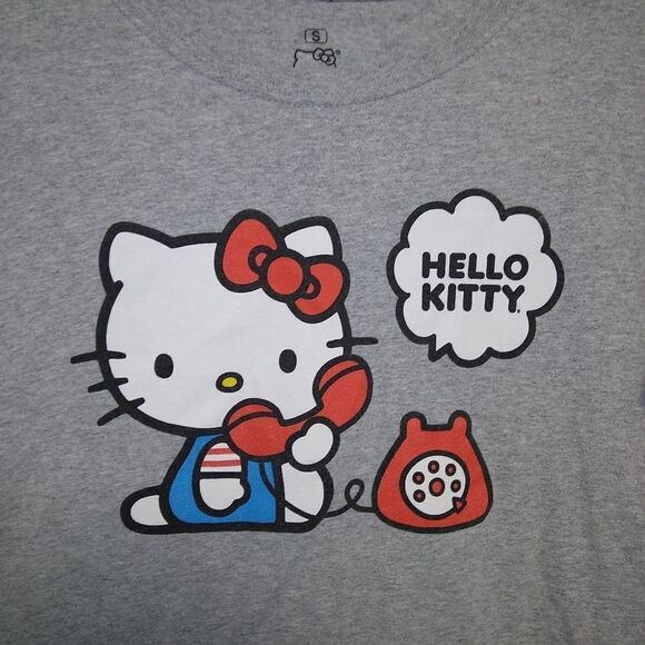 Hello Kitty Sanrio Women's Small Gray Tee - Picture 3 of 5